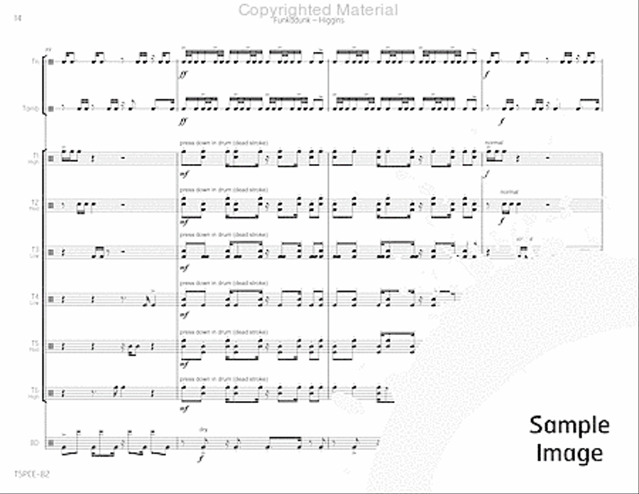 Funkadunk Percussion Ensemble scores gallery preview page 17