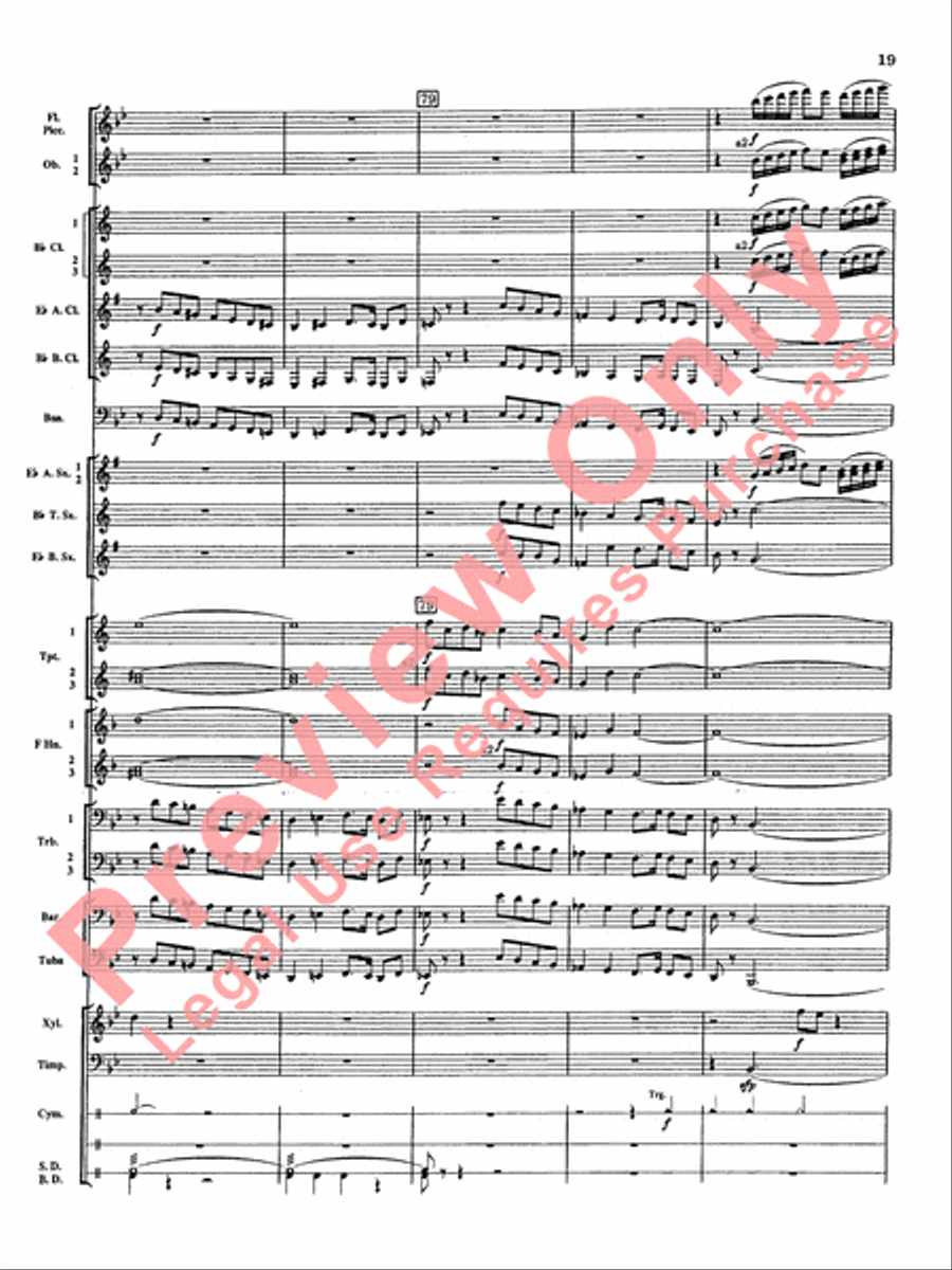 Percussion Mystique Concert Band scores gallery preview page 20