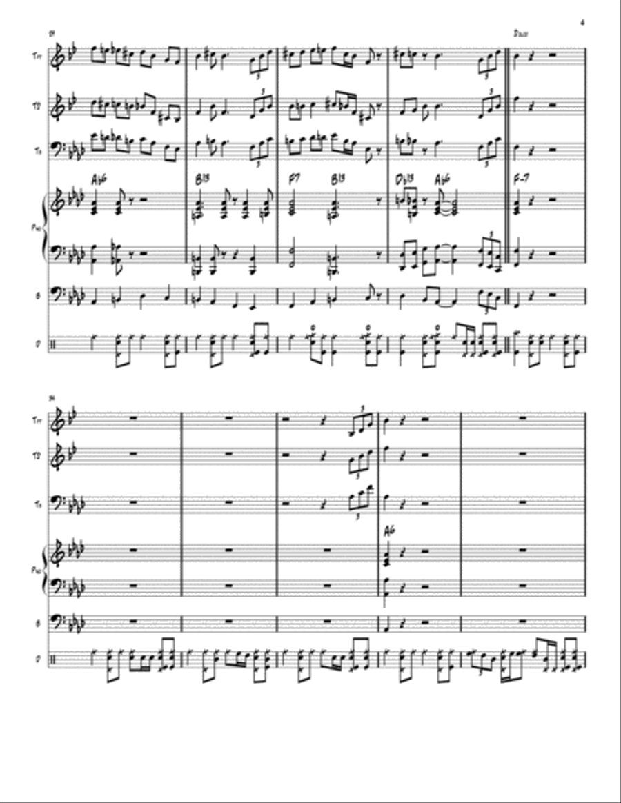 14 - Score and Parts Jazz Ensemble scores gallery preview page 6