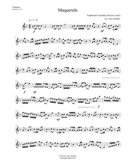Folk Songs for Solo Trumpet