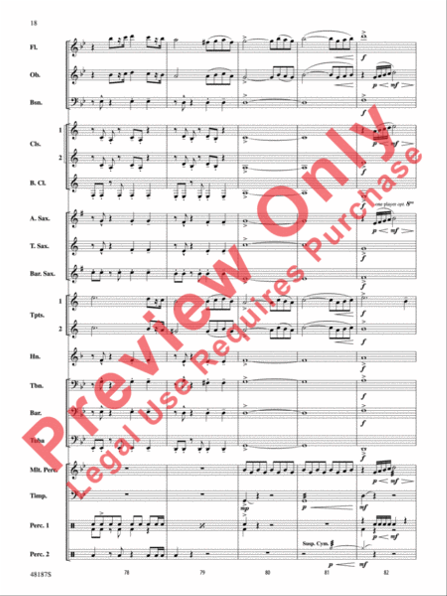 Fortaleza Concert Band scores gallery preview page 19