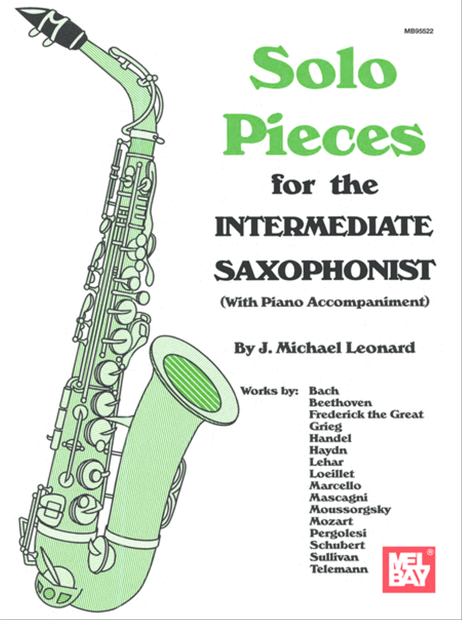 Solo Pieces for the Intermediate Saxophonist Piano Accompaniment scores gallery preview page 1