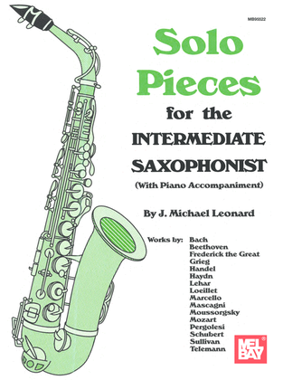Book cover for Solo Pieces for the Intermediate Saxophonist