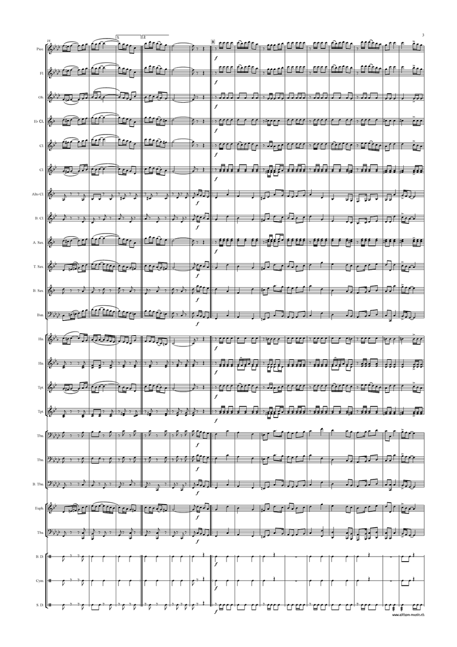 An der Leng - March Concert Band scores gallery preview page 4