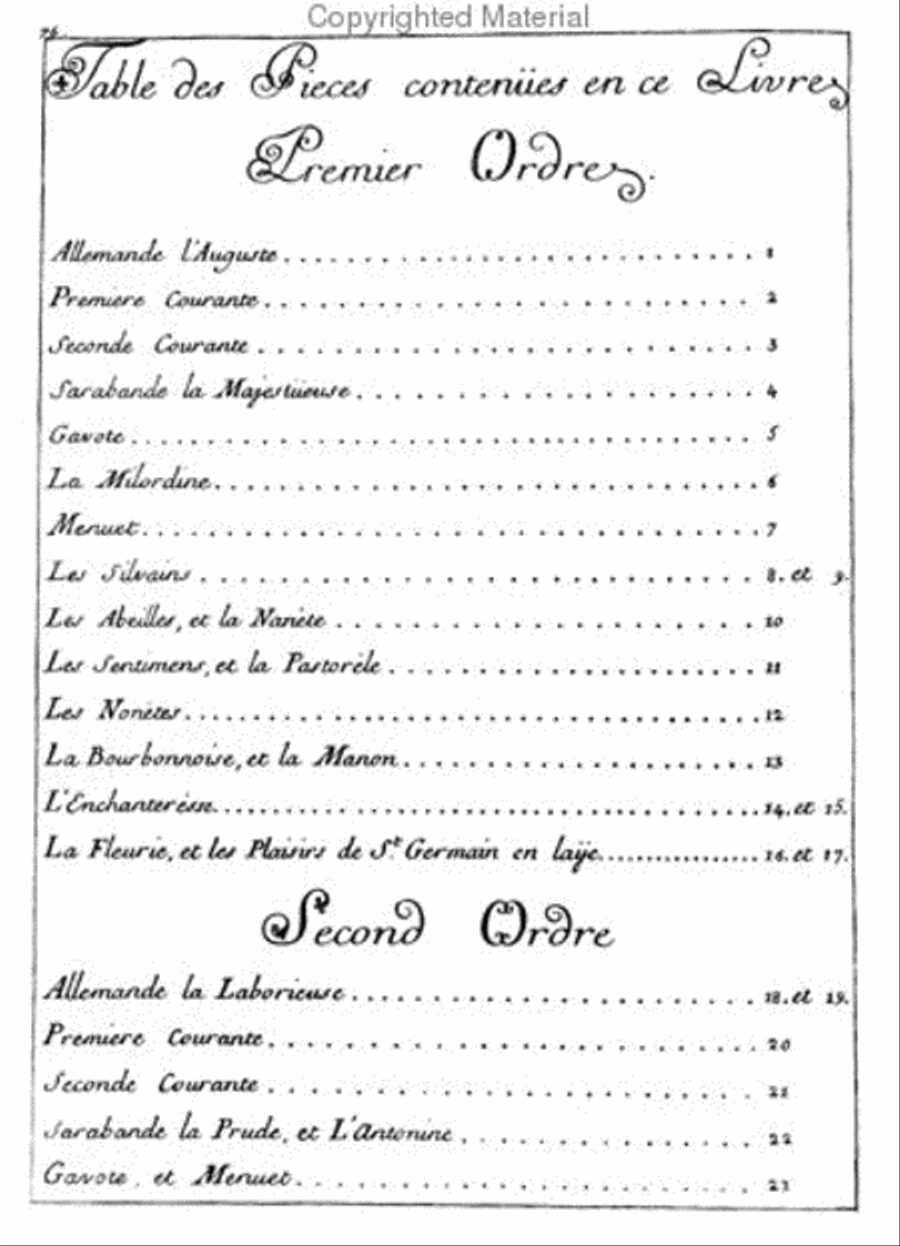 First book of harpsichord pieces Harpsichord scores gallery preview page 2