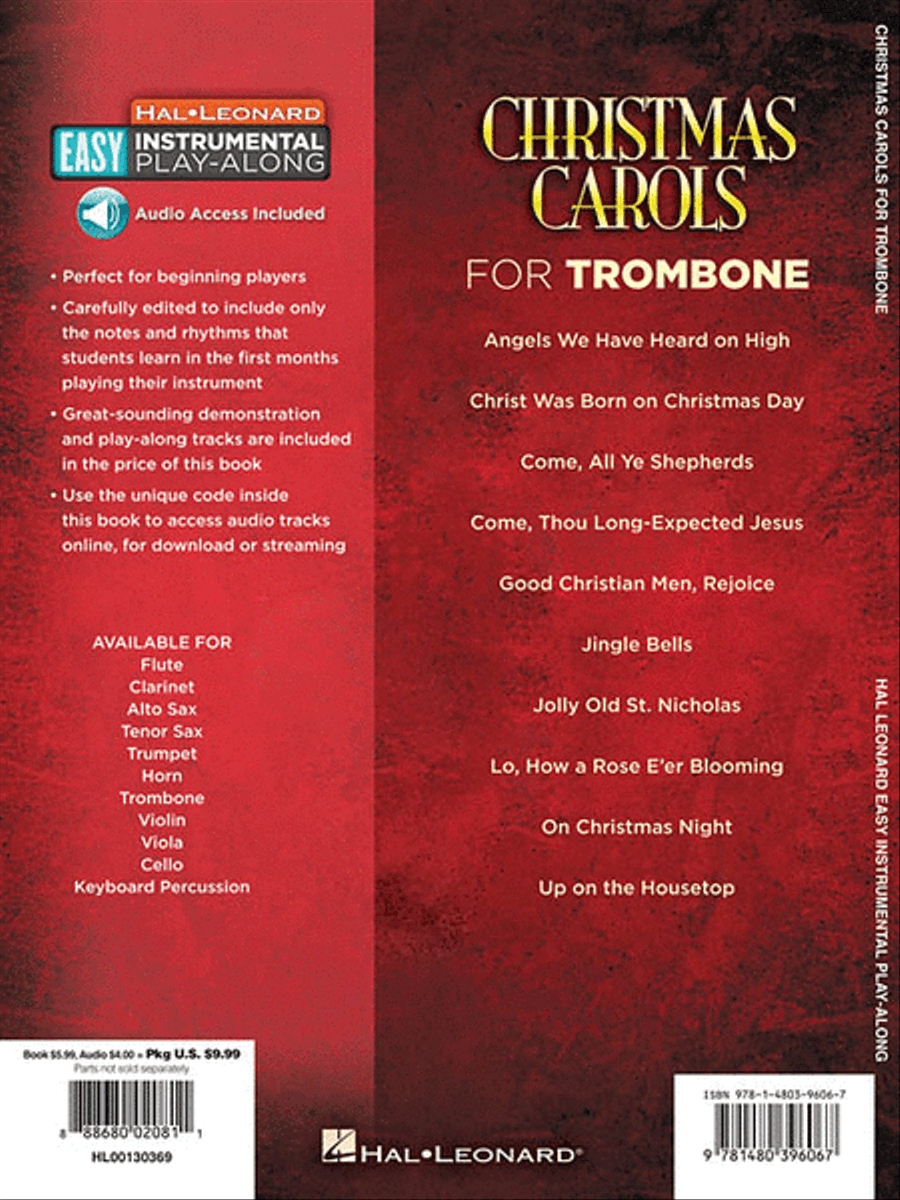 Christmas Carols - 10 Holiday Favorites Trombone Solo scores gallery preview page 2