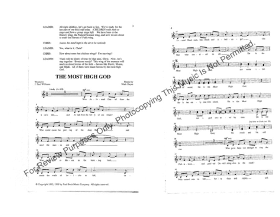 Heroes of the Faith (Sacred Children's Musical) Children's Choir scores gallery preview page 3