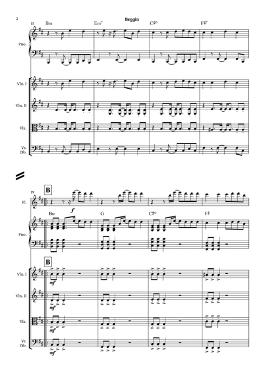 Beggin' Small Ensemble scores gallery preview page 3