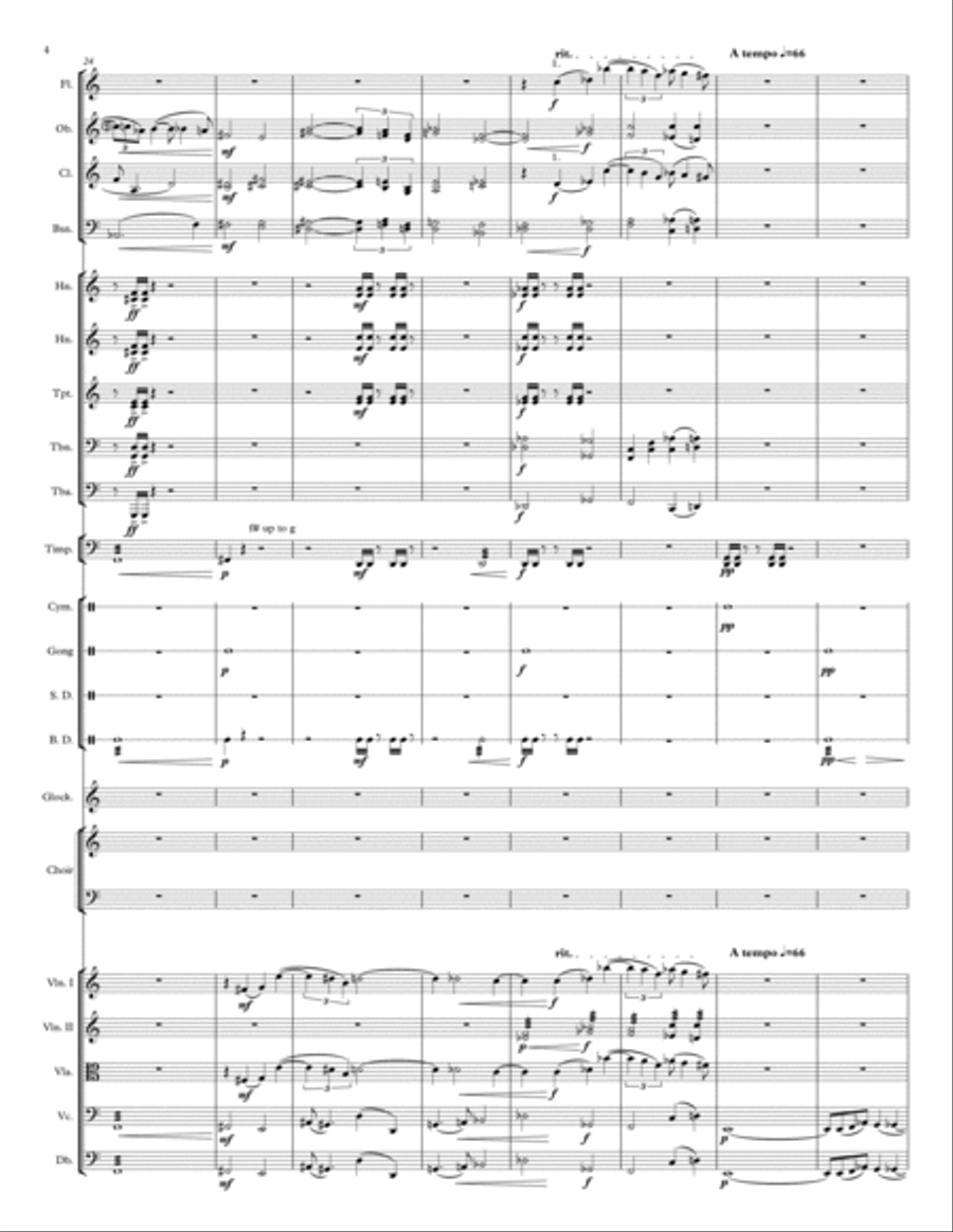 Liberation (for Chorus and Orchestra) 4-Part scores gallery preview page 4