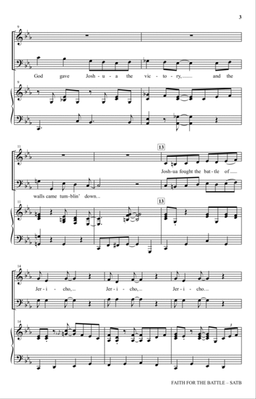 Faith For The Battle Faith For The Battle 4-Part scores gallery preview page 2
