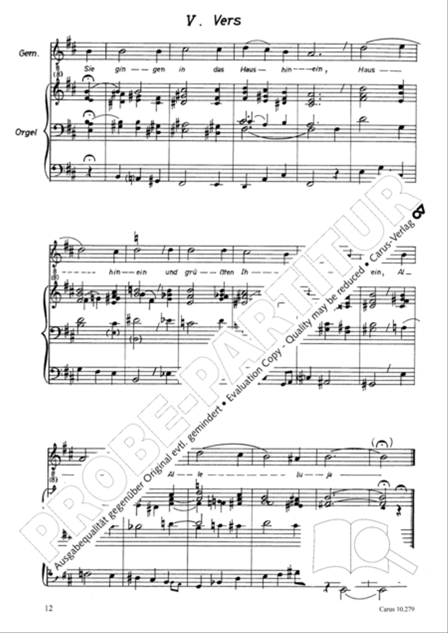 A babe is born in Bethlehem (Ein Kind geborn zu Bethlehem) 4-Part scores gallery preview page 13