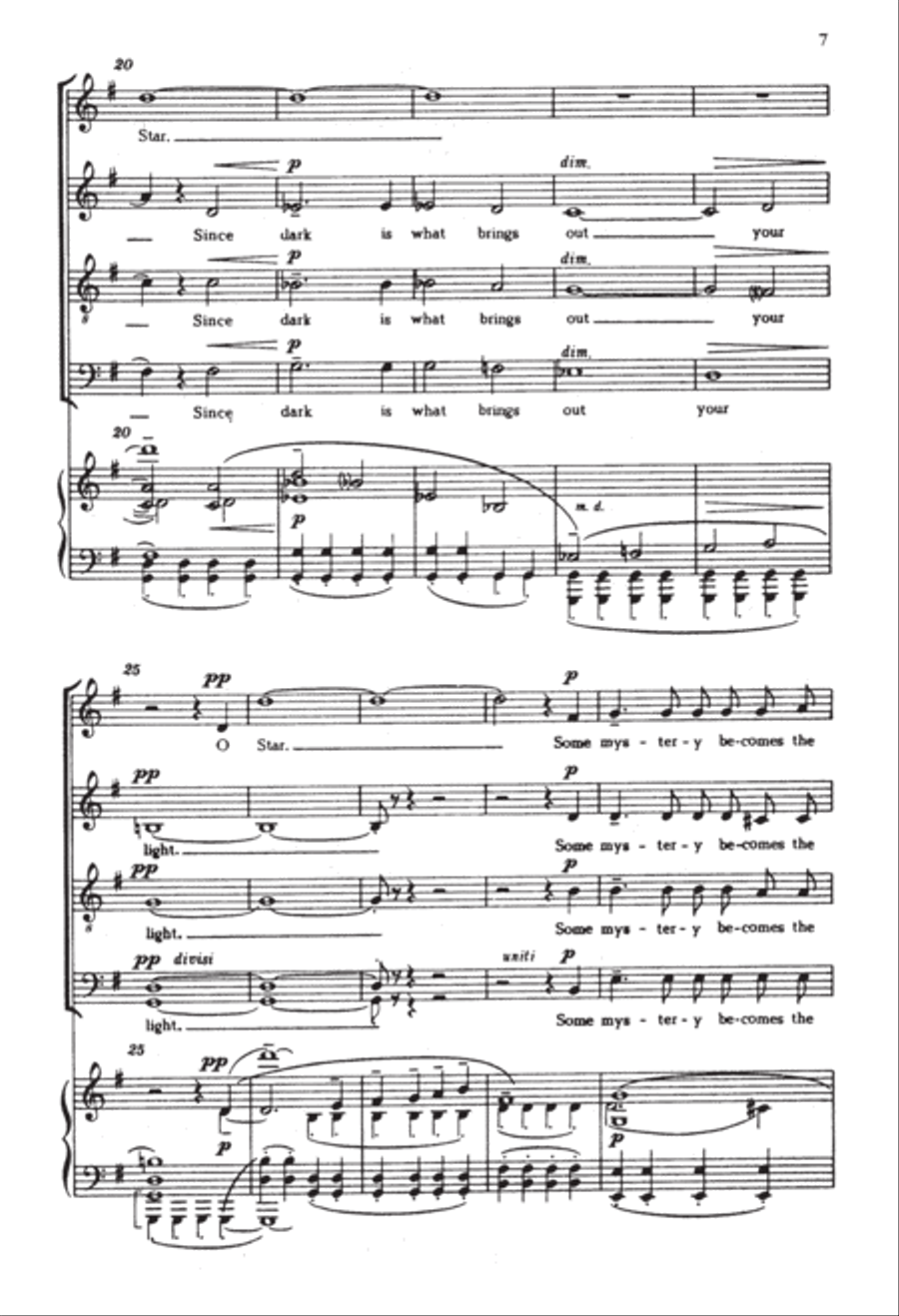Choose Something Like a Star 4-Part scores gallery preview page 6