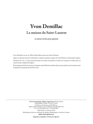 Book cover for La maison du Saint-Laurent