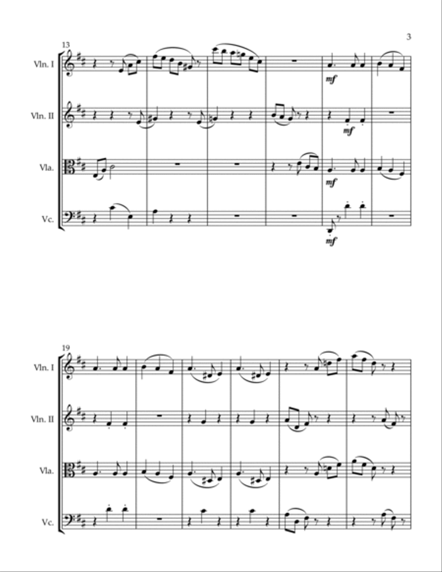 Scherzetto String Quartet scores gallery preview page 3