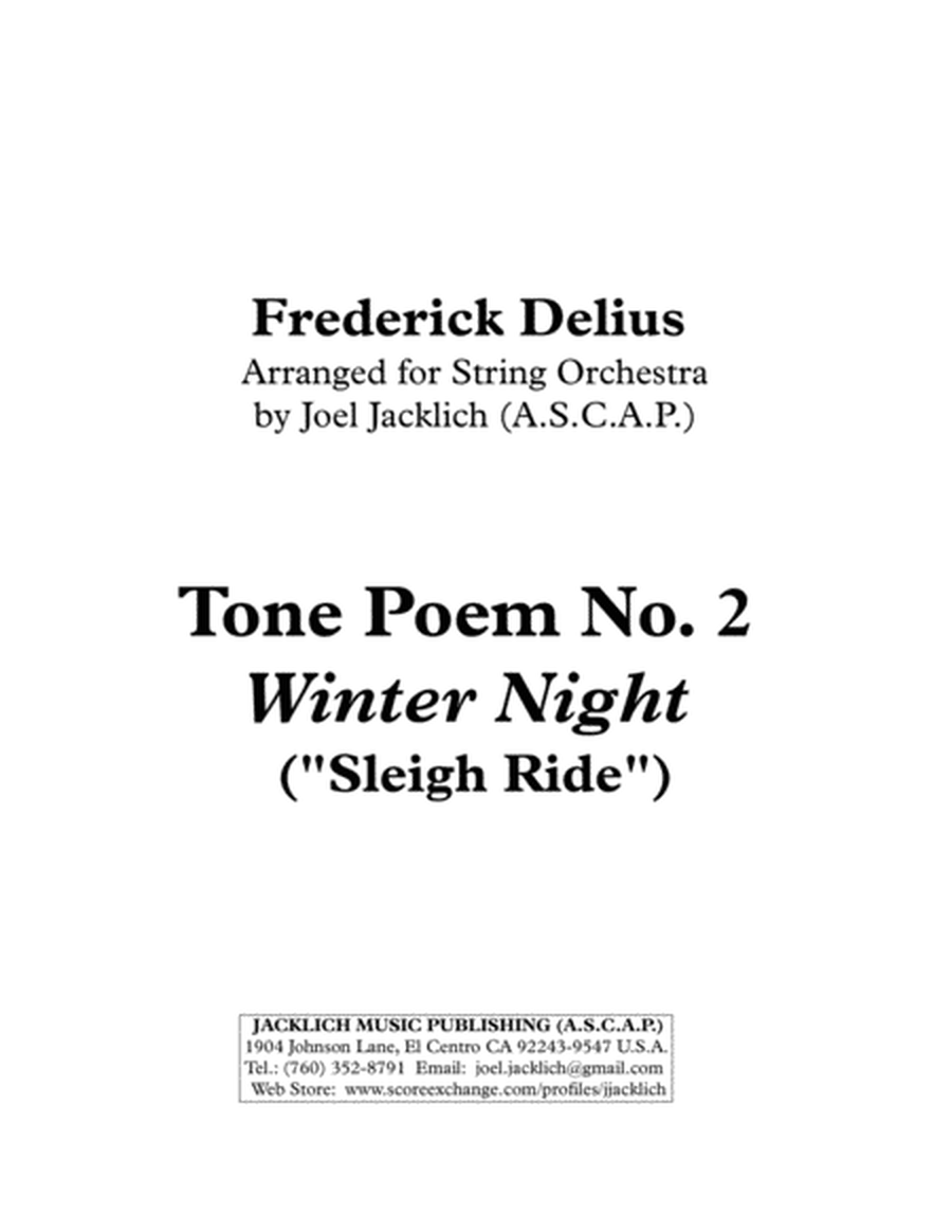 Tone Poem No. 2: Winter Night (Sleigh Ride) image number null
