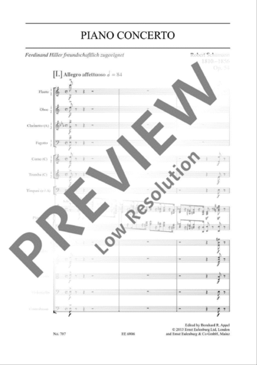 Piano Concerto A minor Orchestra scores gallery preview page 16