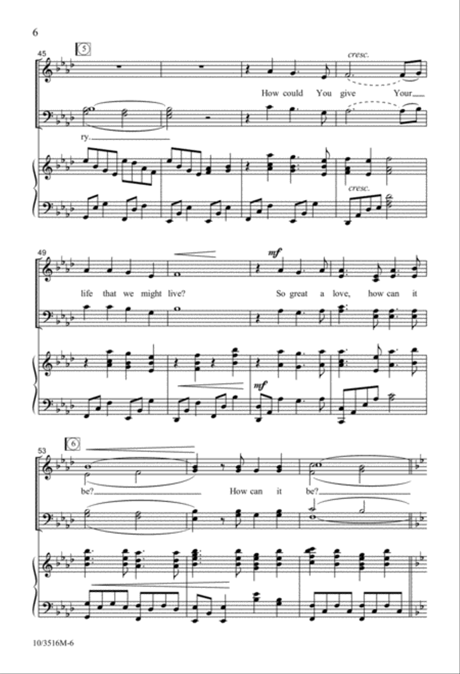 You Are Worthy to Be Praised 4-Part scores gallery preview page 6