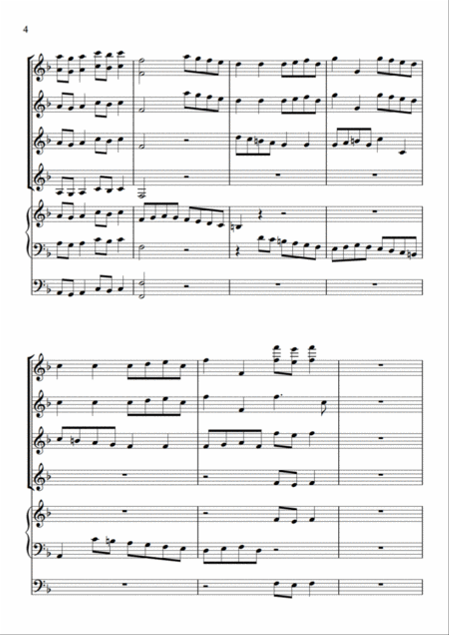 Bach Suite Set of Parts scores gallery preview page 5