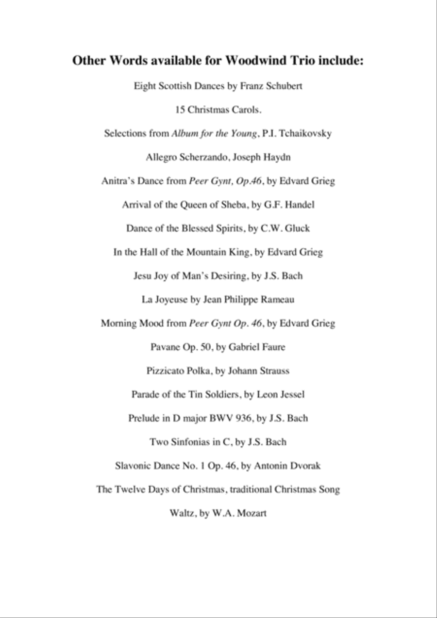 Allegro Scherzando arranged for Woodwind Trio Allegro Scherzando arranged for Woodwind Trio Woodwind Trio scores gallery preview page 2