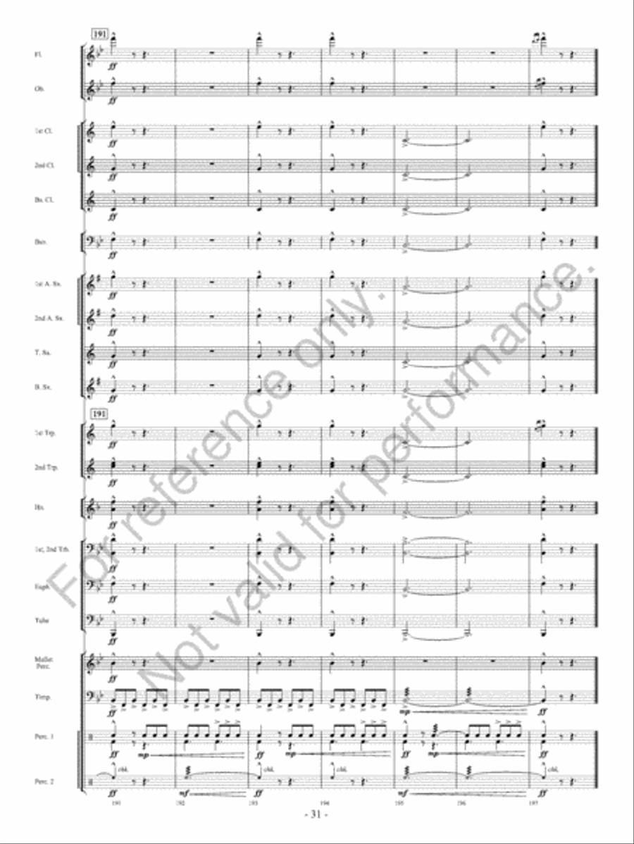 Beyond Bold Horizons Concert Band scores gallery preview page 32