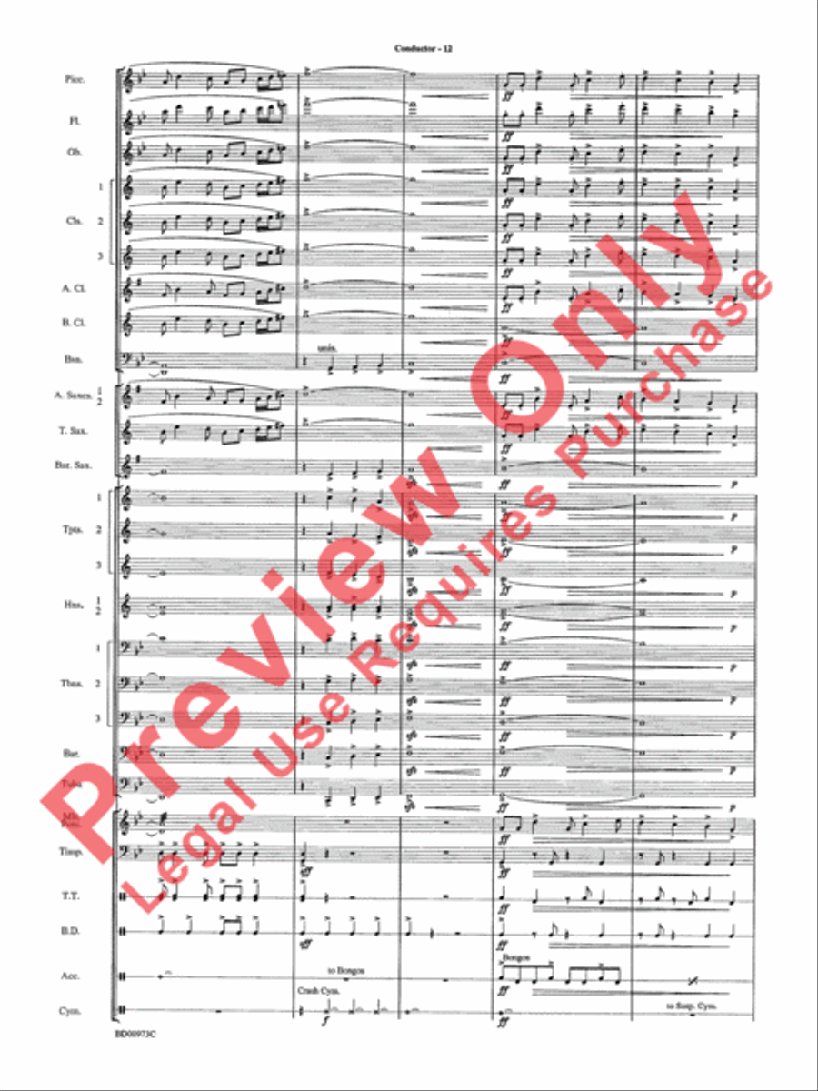 Incantations Concert Band scores gallery preview page 15