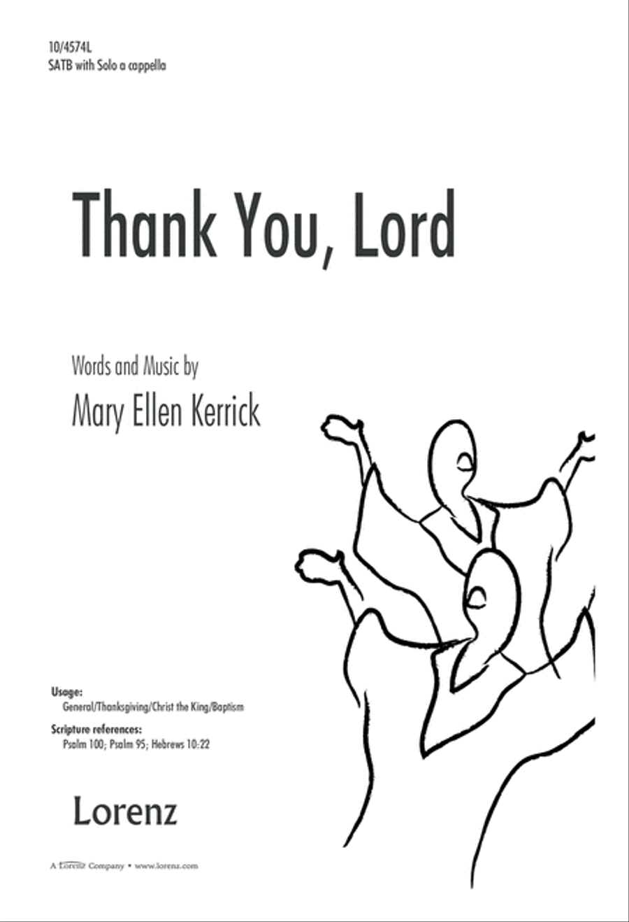 Thank You, Lord 4-Part scores gallery preview page 2
