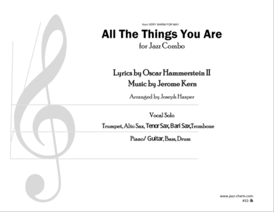 All The Things You Are Jazz Ensemble scores gallery preview page 1