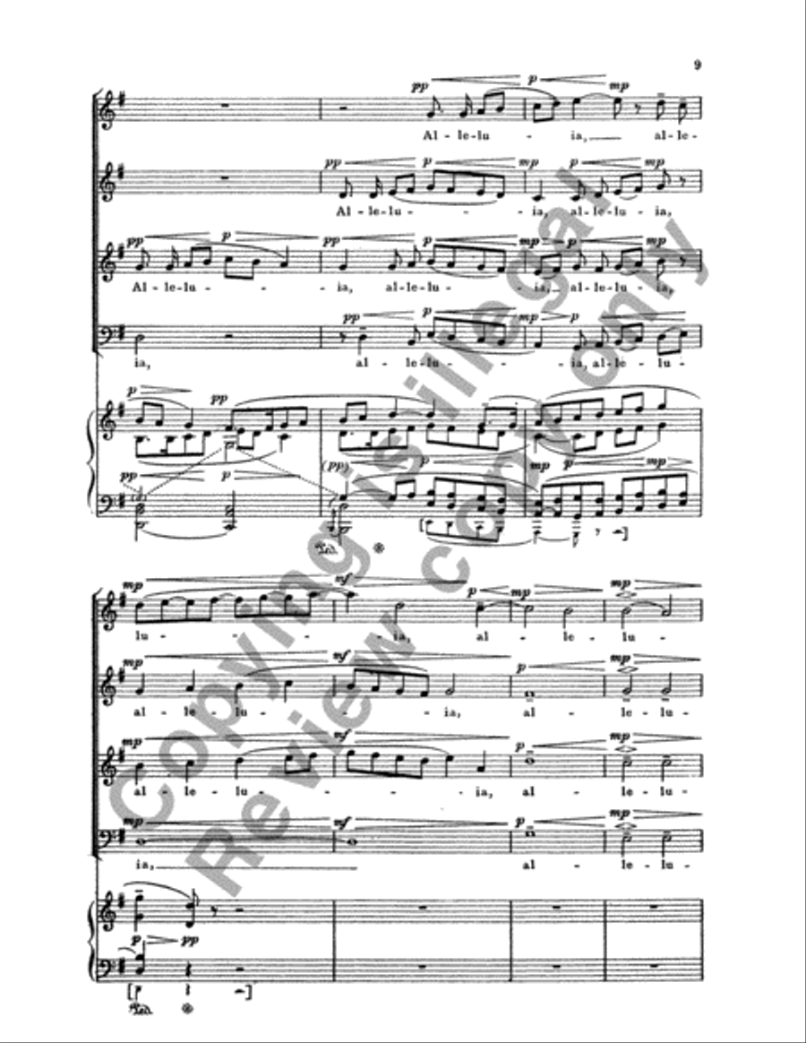 The Last Words of David (Choral Score) 4-Part scores gallery preview page 8