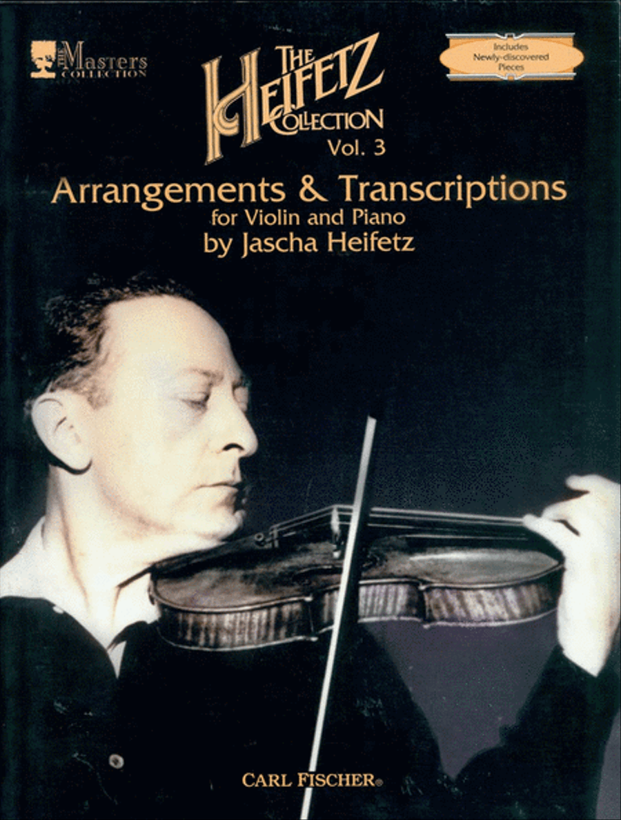 The Heifetz Collection, Volume 3 Violin Solo scores gallery preview page 1