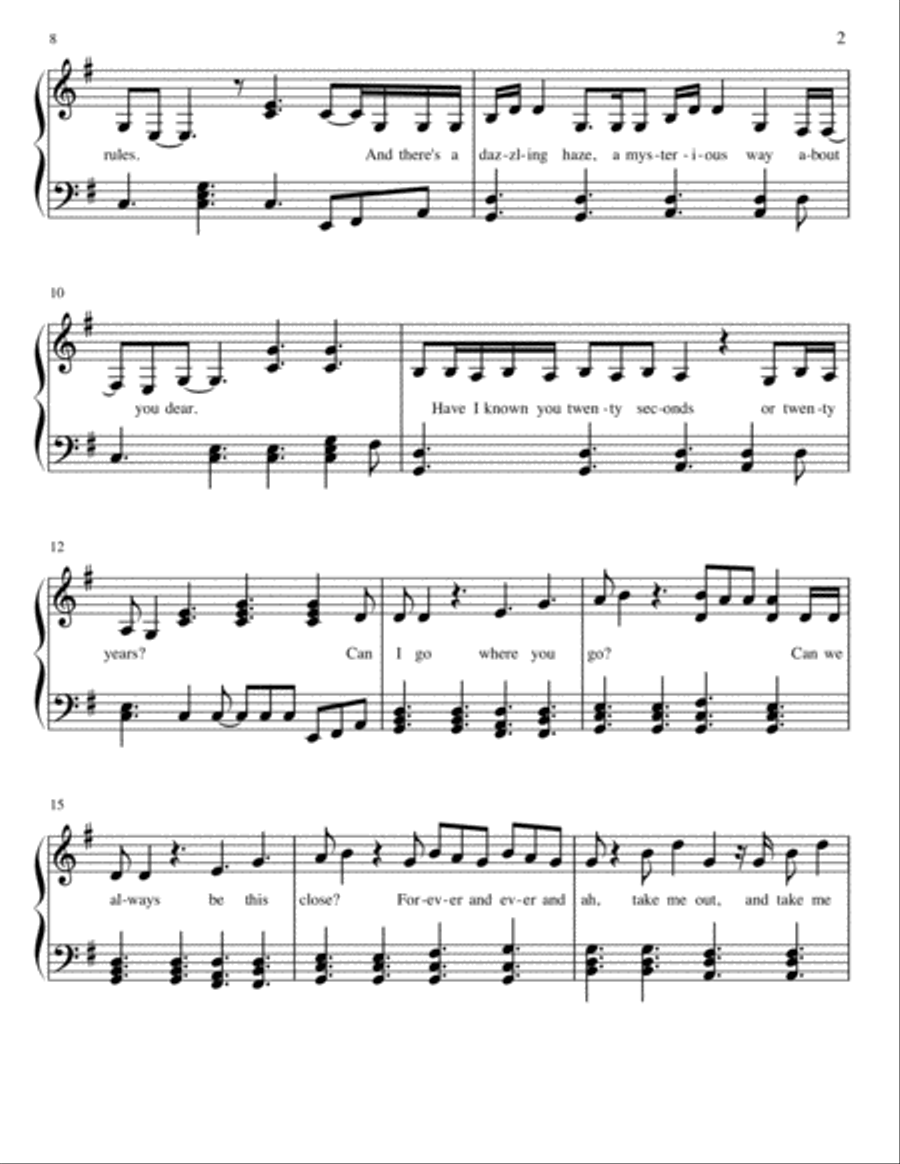 Lover Piano Solo scores gallery preview page 3