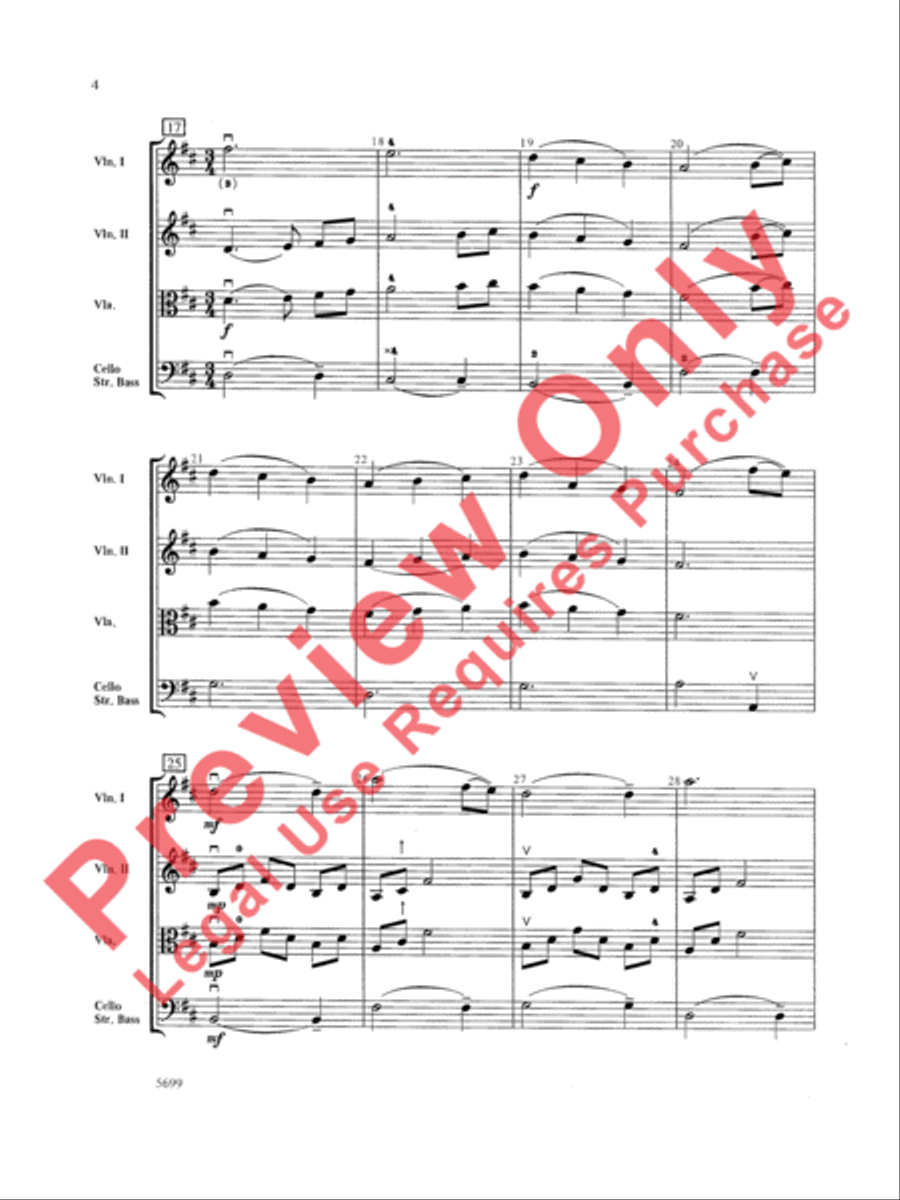 A Christmas Canon String Orchestra scores gallery preview page 5