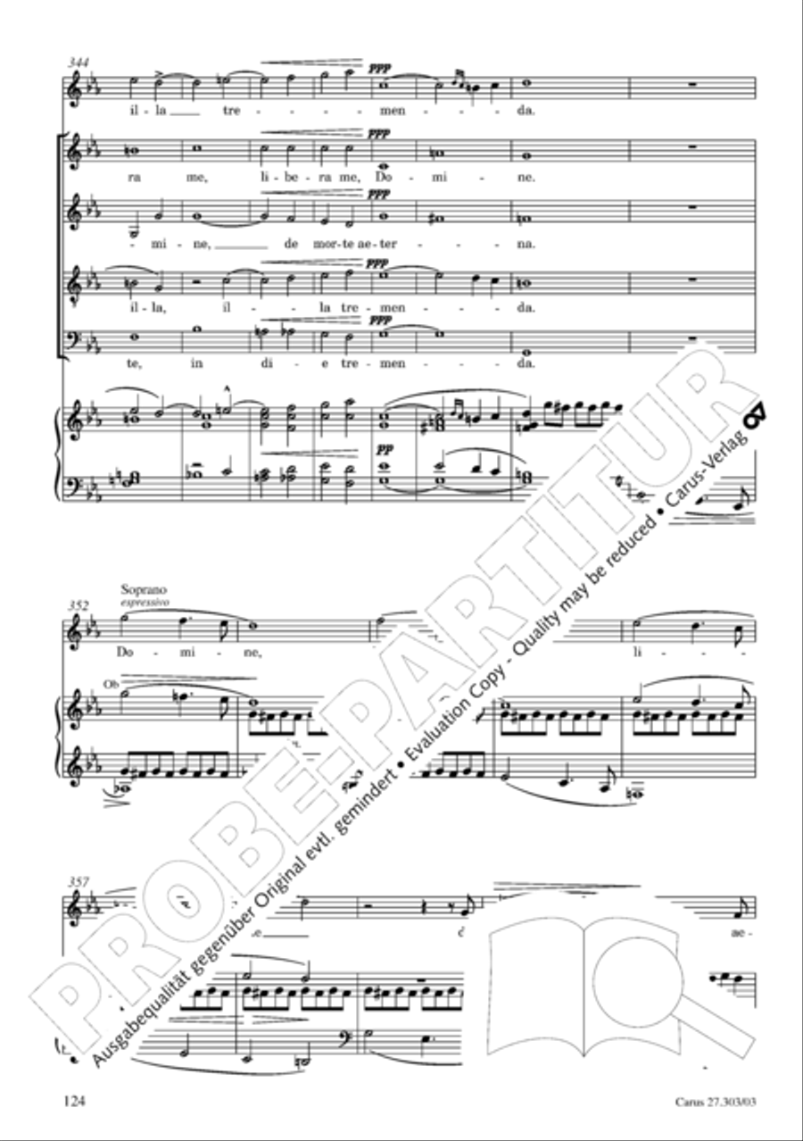 Messa da Requiem 4-Part scores gallery preview page 125