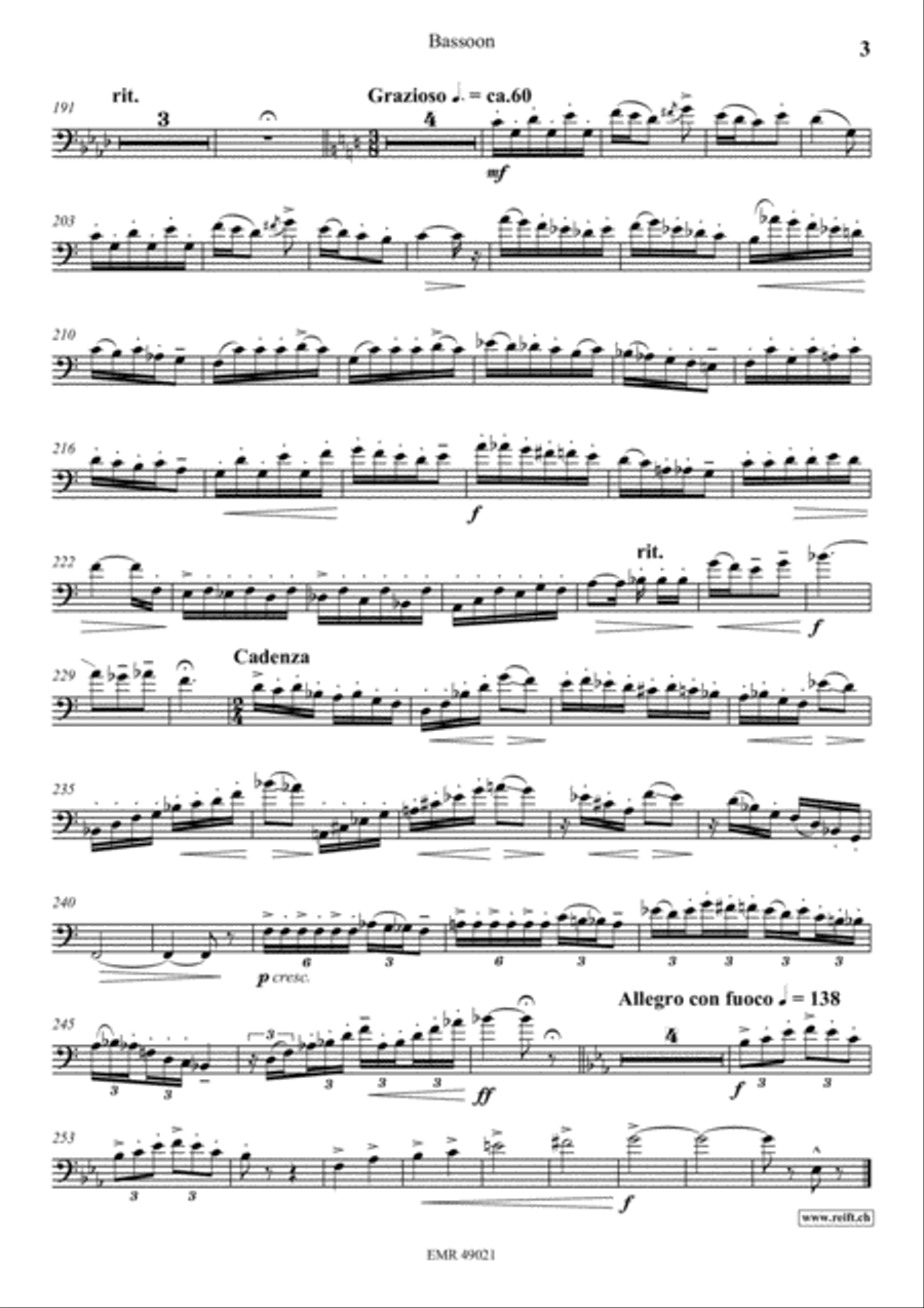 Concertino Bassoon Solo scores gallery preview page 4