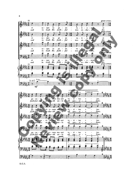 Jubilate Deo (God the Lord is Gracious) (Choral Score)