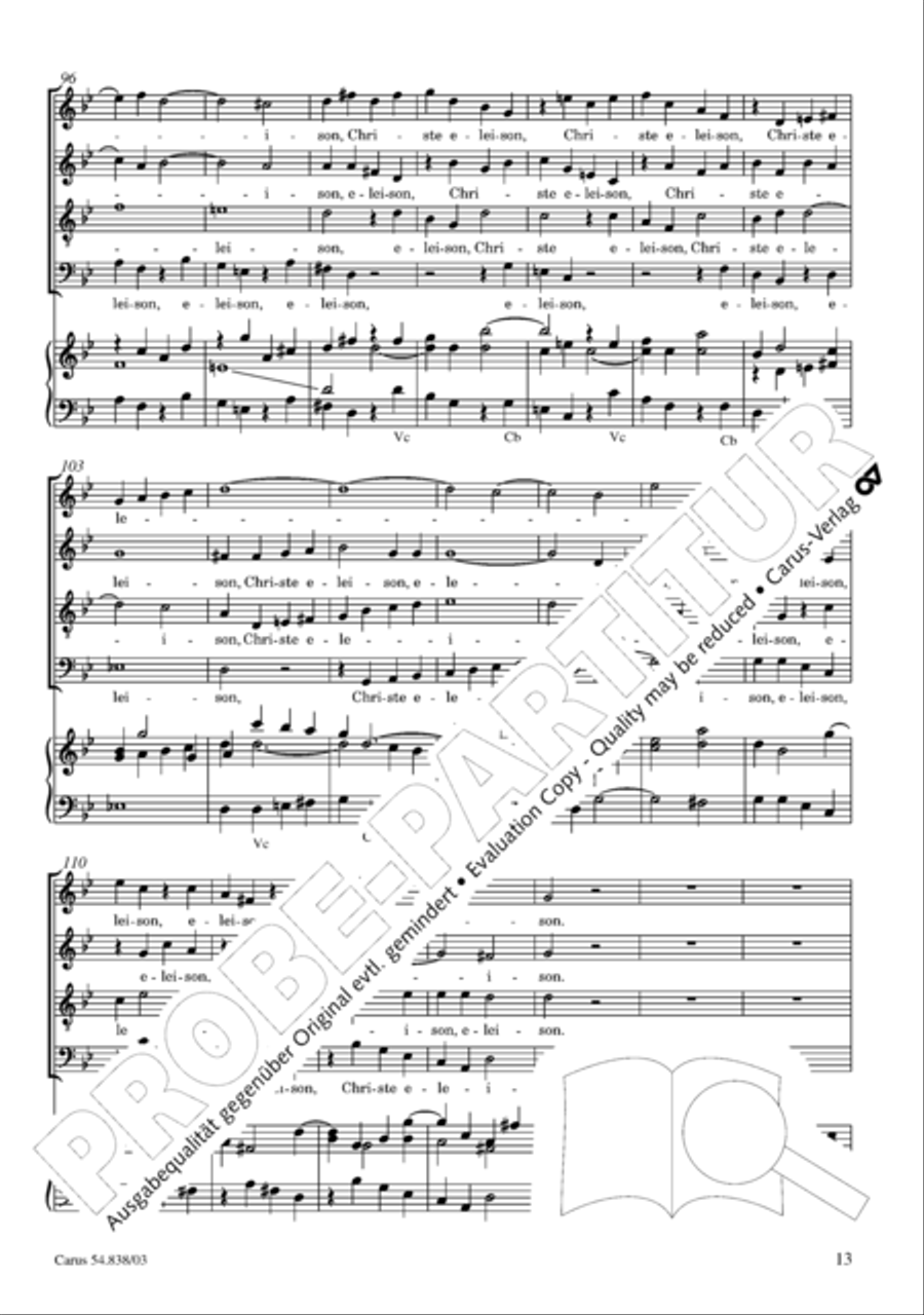 Requiem in B 4-Part scores gallery preview page 18