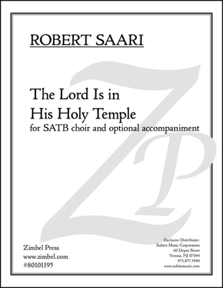 The Lord Is in His Holy Temple, SATB choir (opt. accompaniment)