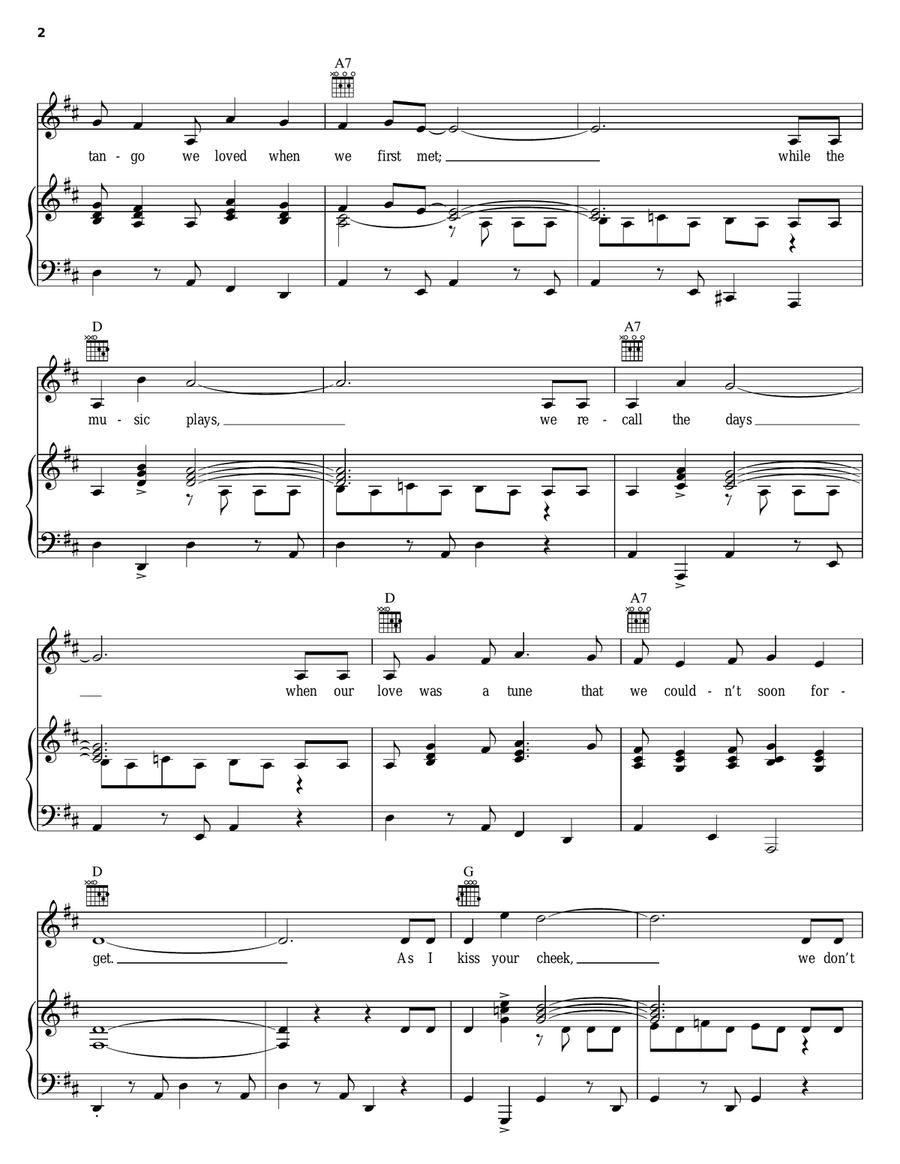 Blue Tango Blue Tango Piano, Vocal, Guitar scores gallery preview page 2