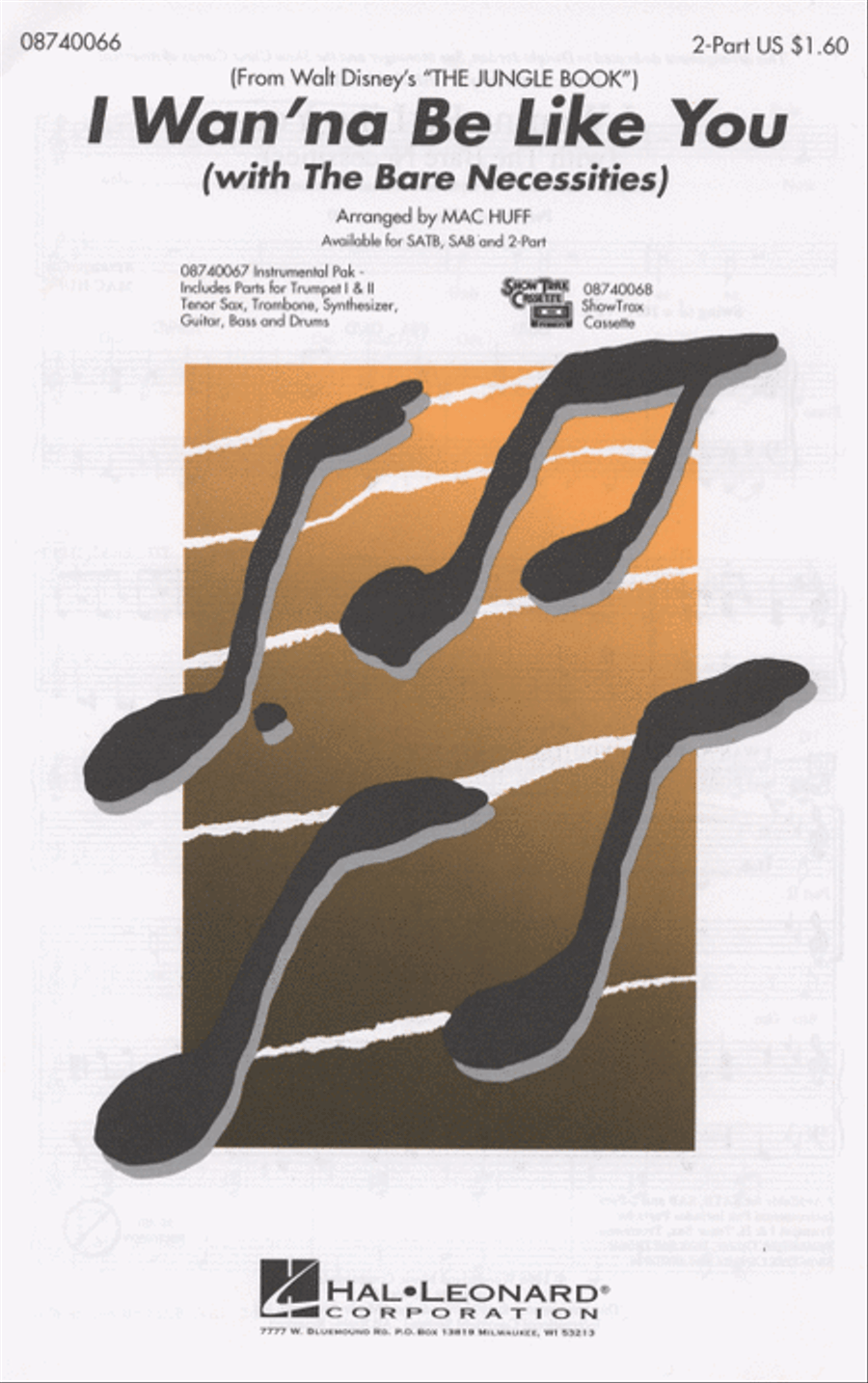 I Wanna Be Like You – with “The Bare Necessities” 2-Part scores gallery preview page 1