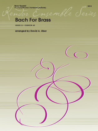 Book cover for Bach For Brass