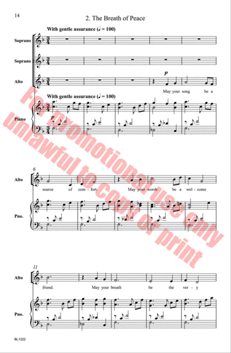 Hope, Peace, Joy: A Trilogy Choir scores gallery preview page 14