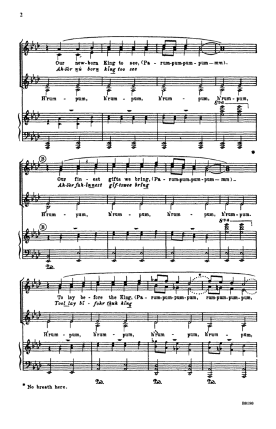 The Little Drummer Boy SSA scores gallery preview page 2