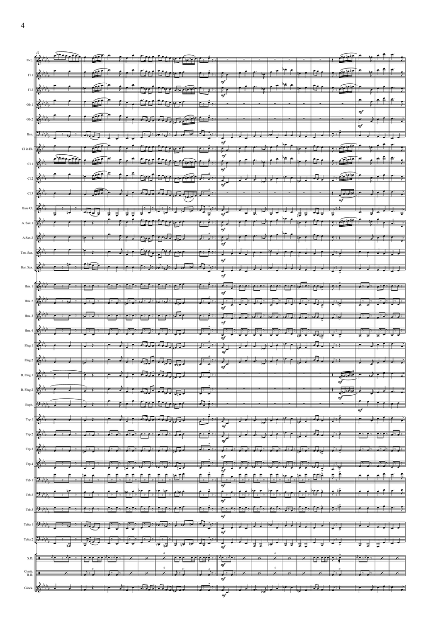 Menetkész áll a pilóta March Concert Band scores gallery preview page 6