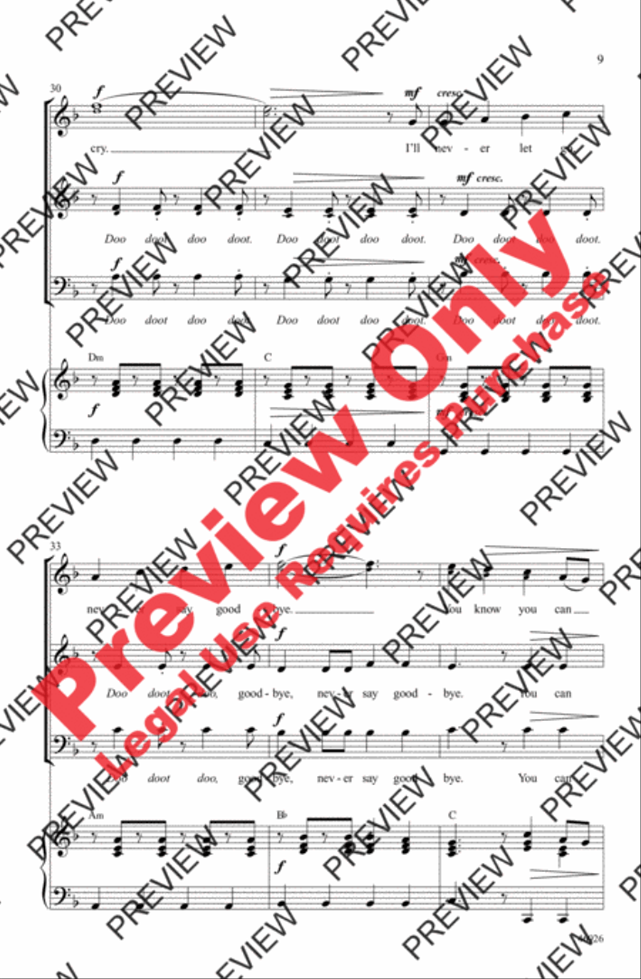 Count on Me 3-Part scores gallery preview page 9