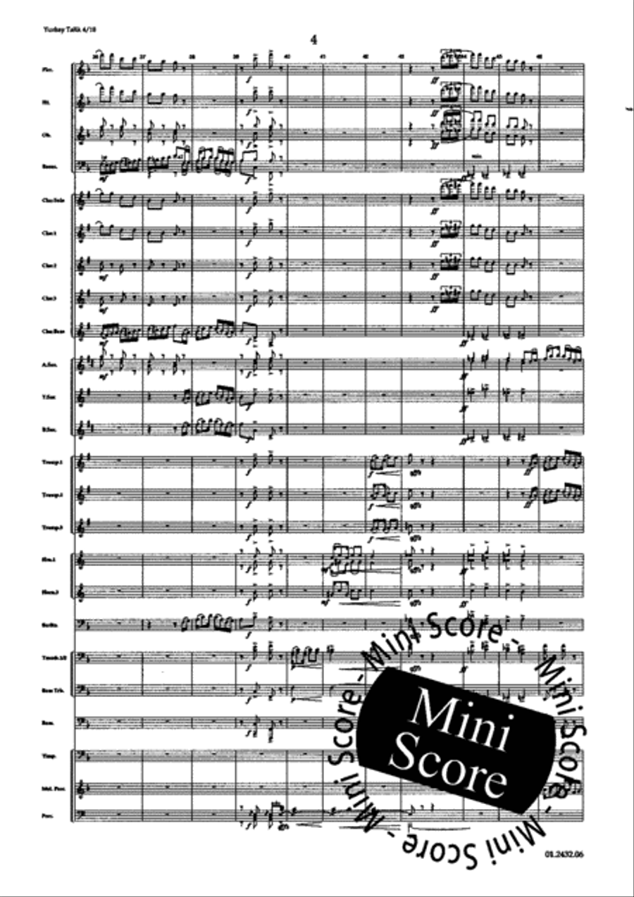 Turkey Talk Concert Band scores gallery preview page 8