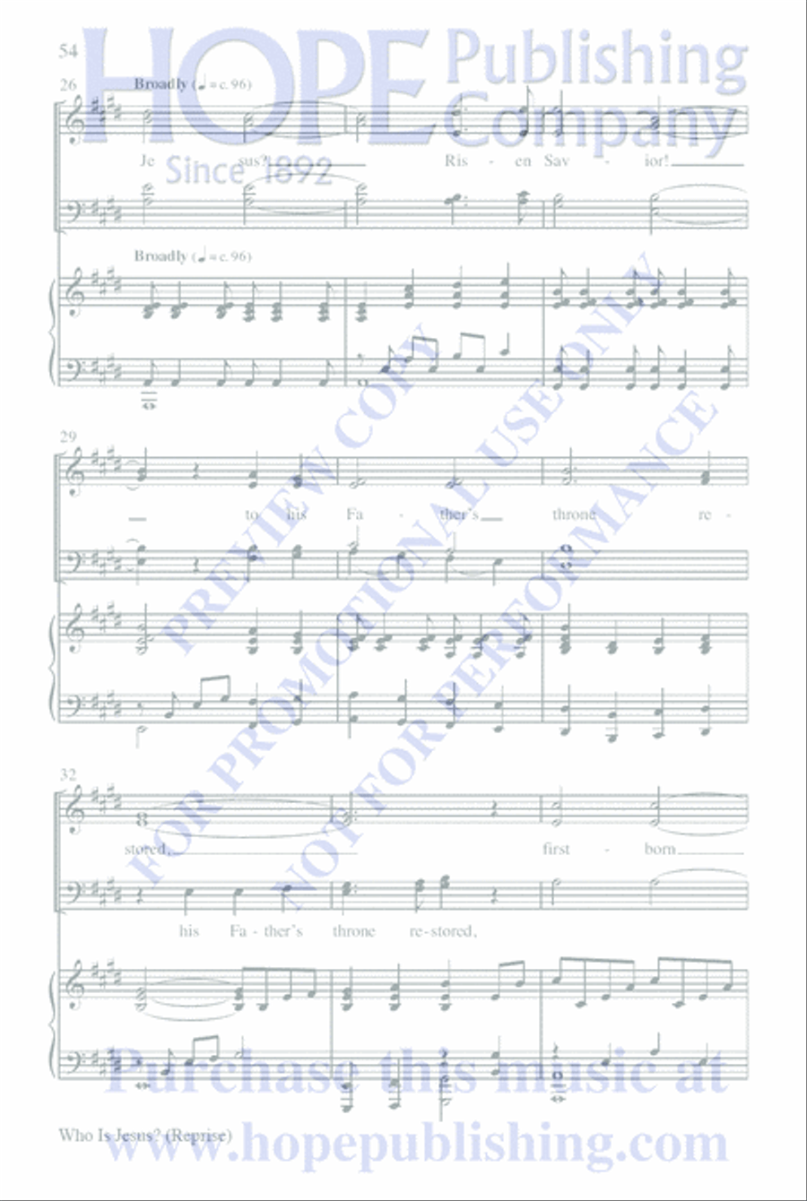 Who Is Jesus? 4-Part scores gallery preview page 78