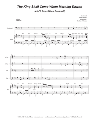 The King Shall Come (with "O Come, O Come, Emmanuel") (Brass Quartet and Piano - Alternate Version)