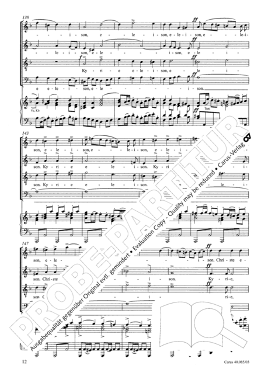 Missa pro defunctis Missa pro defunctis 4-Part scores gallery preview page 13