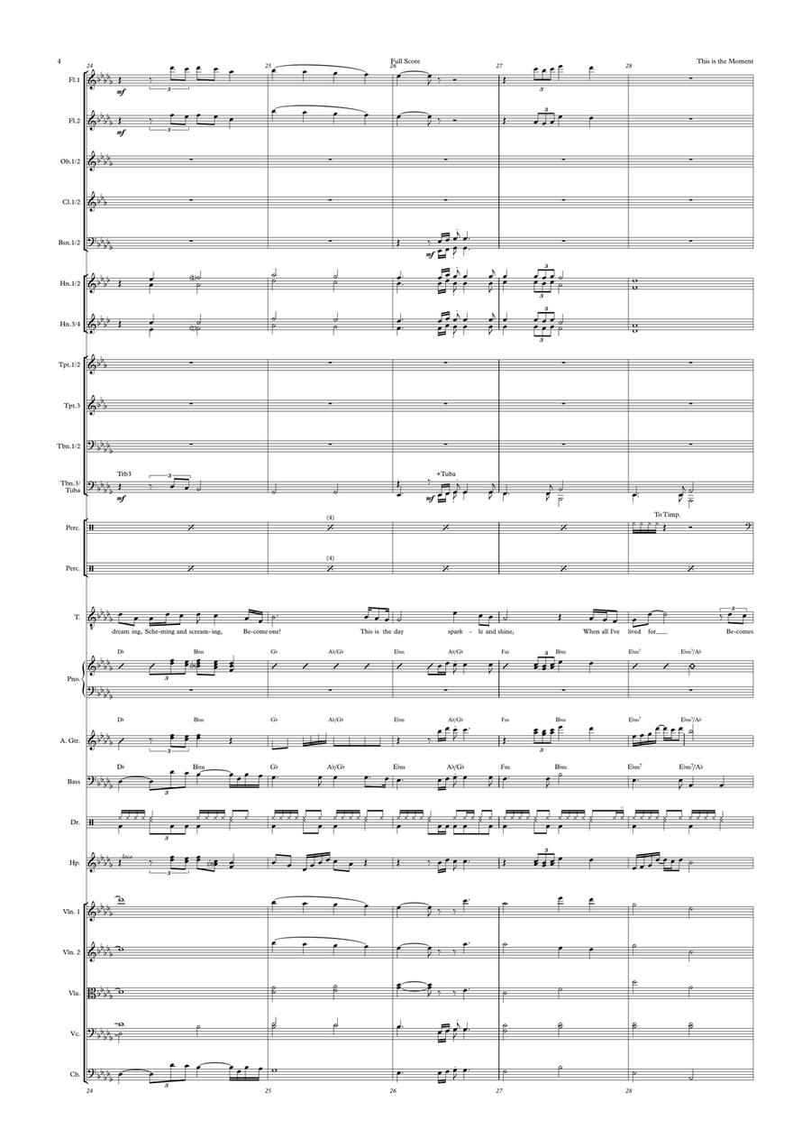 This Is The Moment Full Orchestra scores gallery preview page 4