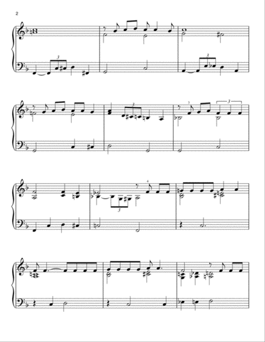 Blue Moon Easy Piano scores gallery preview page 2