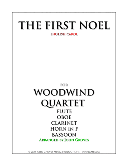 The First Noel - Woodwind Quartet image number null